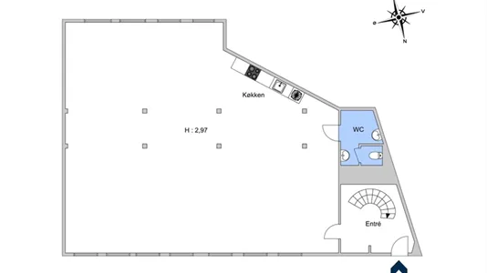 Erhvervslejemål til leje i København S - billede 9