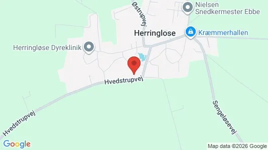 Værkstedslokaler til leje i Roskilde - kort over placeringen
