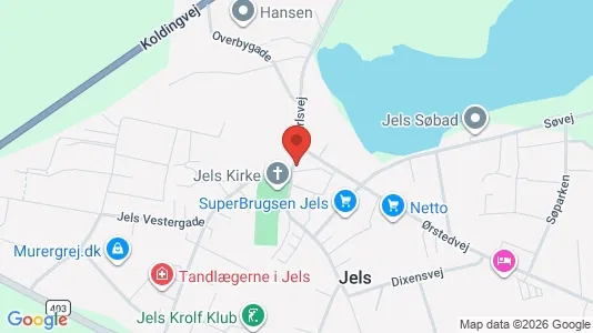 Kontorlokaler til leje i Rødding - kort over placeringen
