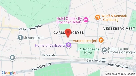 Kontorlokaler til leje i Vesterbro - kort over placeringen