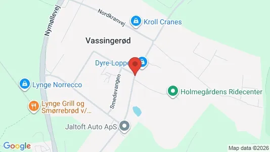 Kontorlokaler til leje i Lynge - kort over placeringen