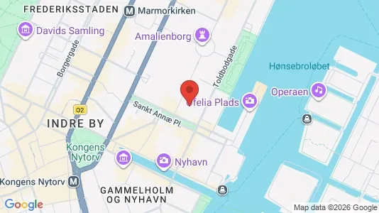 Kontorlokaler til leje i København K - kort over placeringen