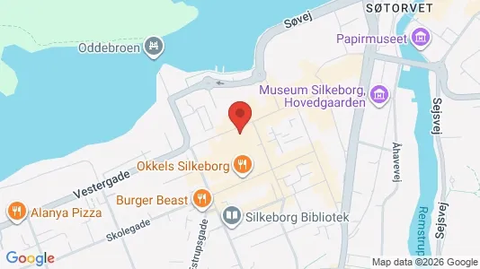 Lagerlokaler til leje i Silkeborg - kort over placeringen