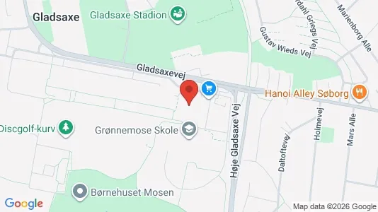 Kliniklokaler til leje i Søborg - kort over placeringen