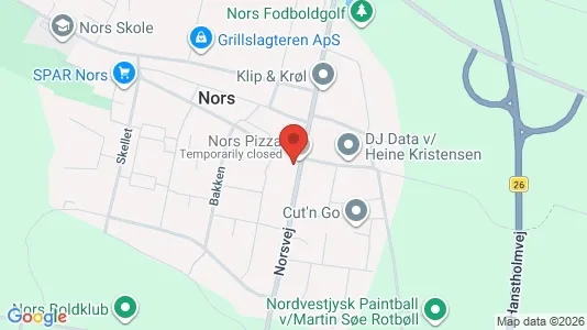 Boligudlejningsejendomme til salg i Thisted - kort over placeringen
