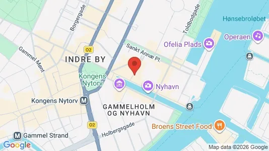 Erhvervslejemål til leje i København K - kort over placeringen