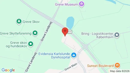 Kontorlokaler til leje i Greve - kort over placeringen