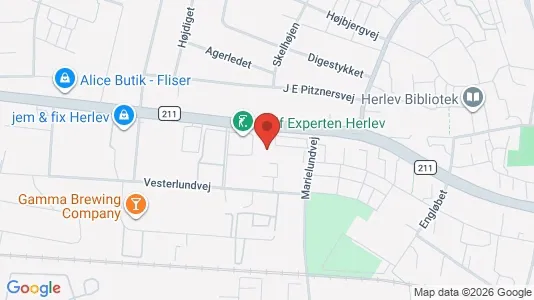 Lagerlokaler til leje i Herlev - kort over placeringen