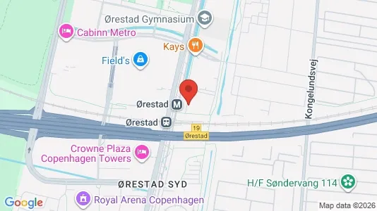 Kontorlokaler til leje i København S - kort over placeringen