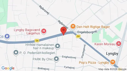 Kontorlokaler til leje i Kongens Lyngby - kort over placeringen