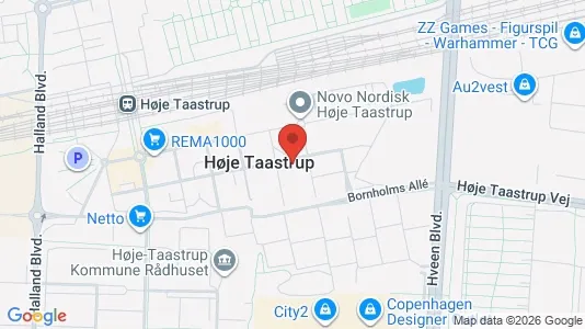 Kontorlokaler til leje i Taastrup - kort over placeringen