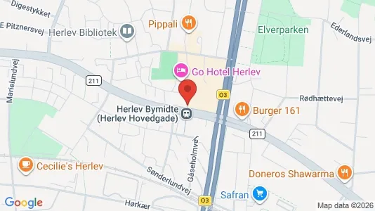 Kontorlokaler til leje i Herlev - kort over placeringen