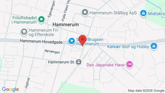 Kontorlokaler til leje i Herning - kort over placeringen
