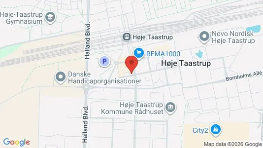 Kontorlokaler til leje i Taastrup - kort over placeringen