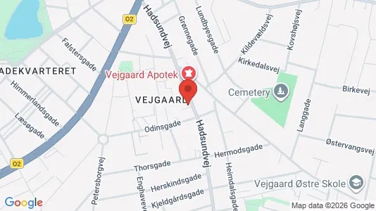 Kontorlokaler til leje i Aalborg Centrum - kort over placeringen