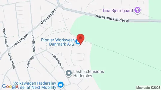 Kontorlokaler til leje i Haderslev - kort over placeringen