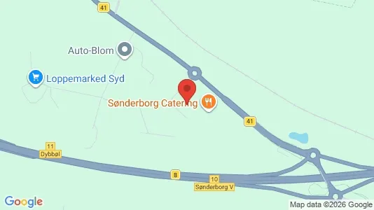 Kontorlokaler til leje i Sønderborg - kort over placeringen