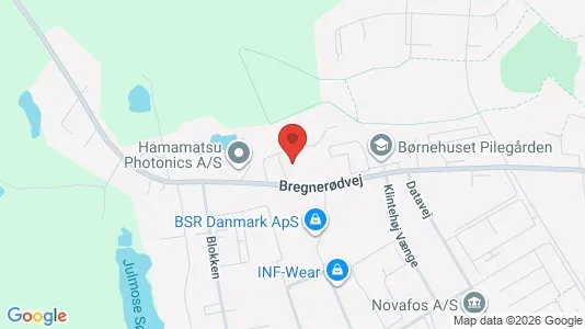 Lagerlokaler til leje i Birkerød - kort over placeringen