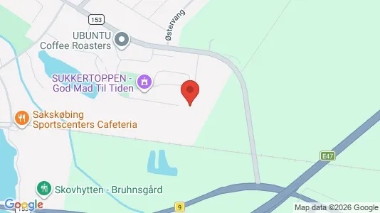 Kontorlokaler til leje i Sakskøbing - kort over placeringen