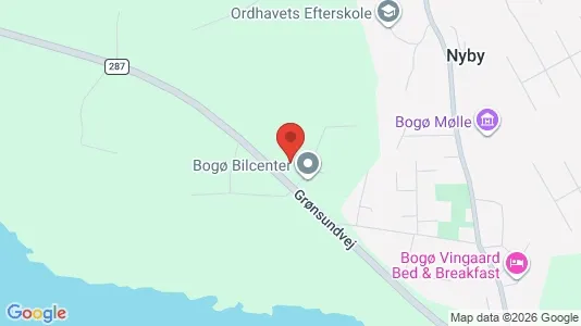 Lagerlokaler til leje i Bogø By - kort over placeringen