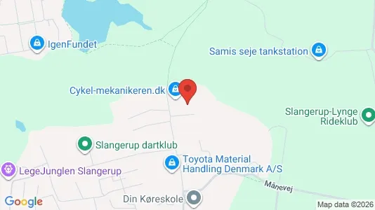 Kontorlokaler til leje i Slangerup - kort over placeringen