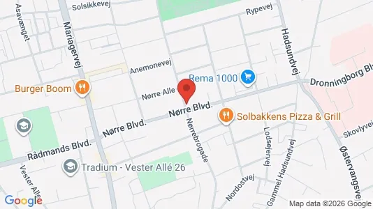 Boligudlejningsejendomme til salg i Randers C - kort over placeringen