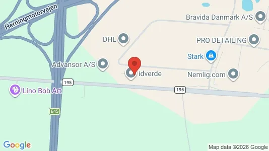 Lagerlokaler til salg i Brabrand - kort over placeringen