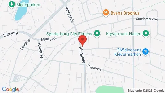 Erhvervsgrunde til salg i Sønderborg - kort over placeringen