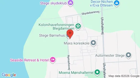 Boligudlejningsejendomme til salg i Stege - kort over placeringen