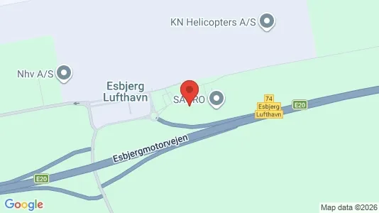Kontorlokaler til leje i Esbjerg Ø - kort over placeringen