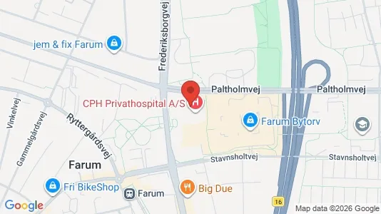 Kontorlokaler til leje i Farum - kort over placeringen
