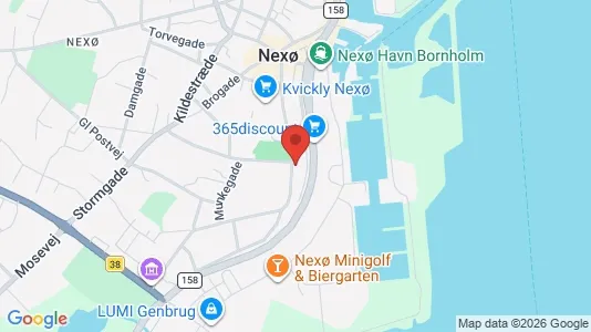 Boligudlejningsejendomme til salg i Nexø - kort over placeringen