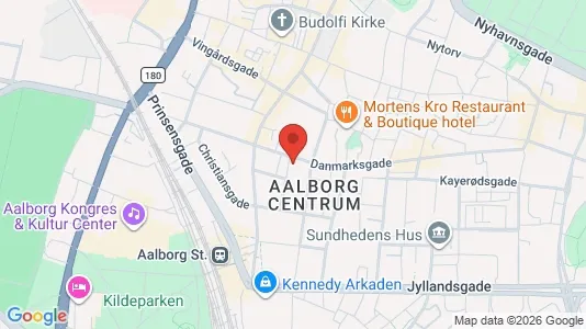 Boligudlejningsejendomme til salg i Aalborg Centrum - kort over placeringen