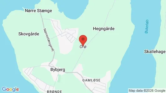 Erhvervslejemål til salg i Orø - kort over placeringen
