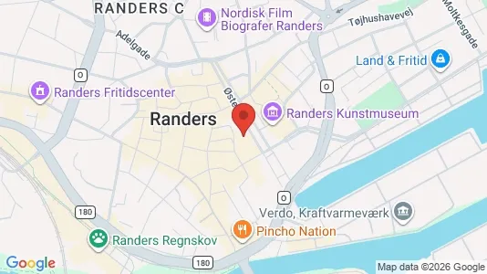 Kontorlokaler til leje i Randers C - kort over placeringen