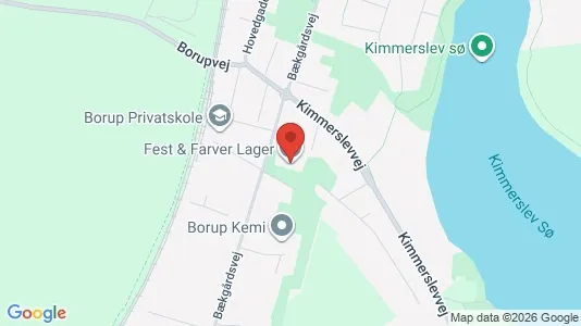 Lagerlokaler til salg i Borup - kort over placeringen