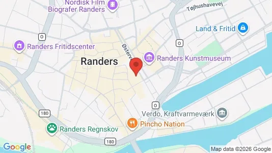 Kontorlokaler til leje i Randers C - kort over placeringen