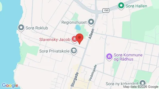Boligudlejningsejendomme til salg i Sorø - kort over placeringen