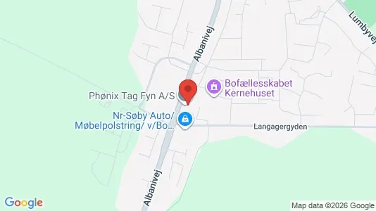 Lagerlokaler til salg i Årslev - kort over placeringen