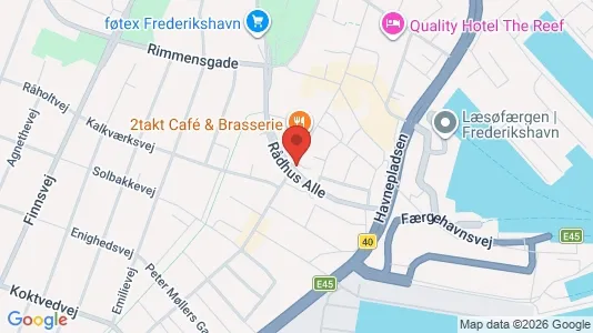 Erhvervslejemål til salg i Frederikshavn - kort over placeringen