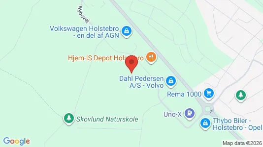 Kontorlokaler til leje i Holstebro - kort over placeringen
