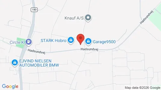 Lagerlokaler til salg i Hobro - kort over placeringen