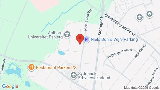 Kontorhoteller til leje i Esbjerg Centrum - kort over placeringen