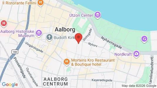 Kontorlokaler til leje i Aalborg Centrum - kort over placeringen