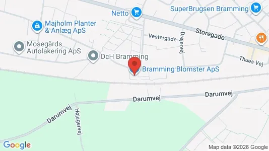 Kontorlokaler til leje i Bramming - kort over placeringen