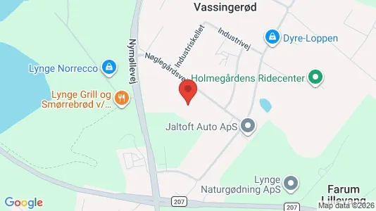 Kontorlokaler til leje i Lynge - kort over placeringen