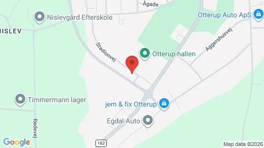 Erhvervslejemål til salg i Otterup - kort over placeringen