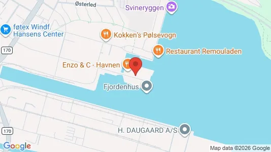 Kontorlokaler til salg i Vejle Centrum - kort over placeringen