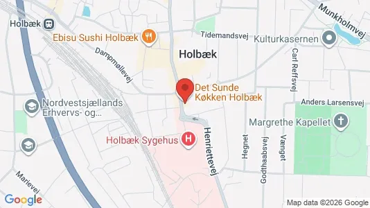 Erhvervslejemål til salg i Holbæk - kort over placeringen