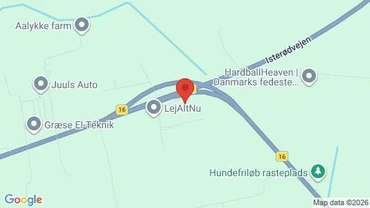 Erhvervslejemål til salg i Hillerød - kort over placeringen